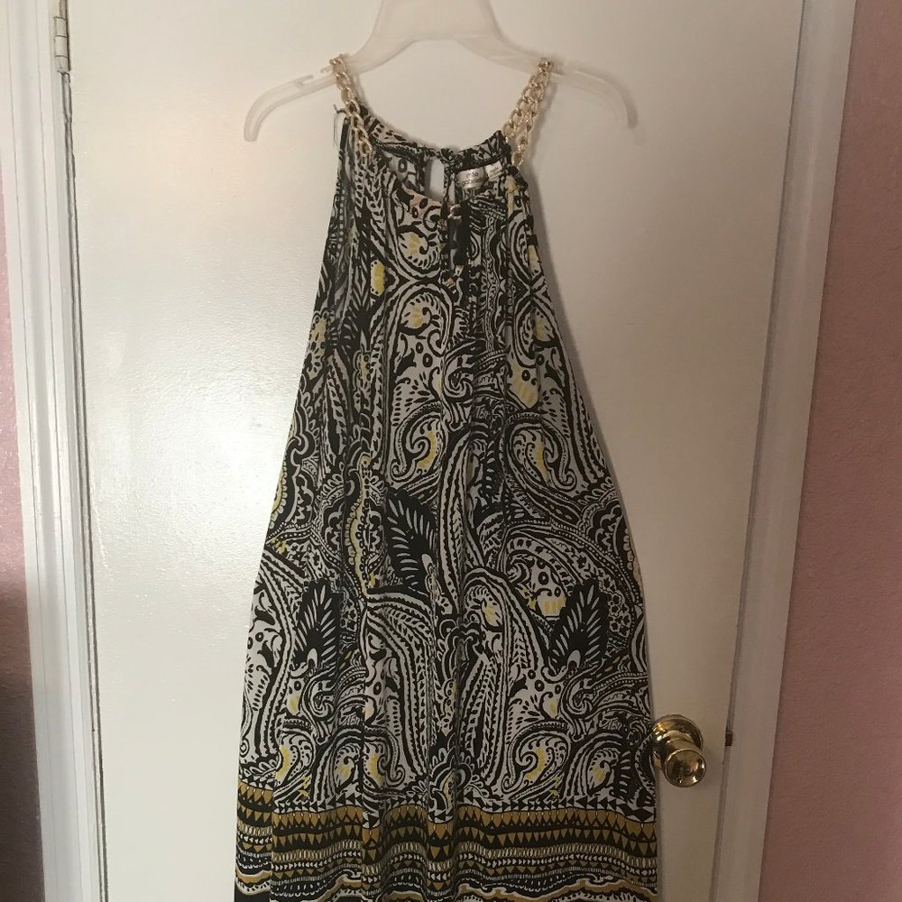 Yellow and  Black Sundress